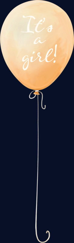 英文字母手绘气球png素材
