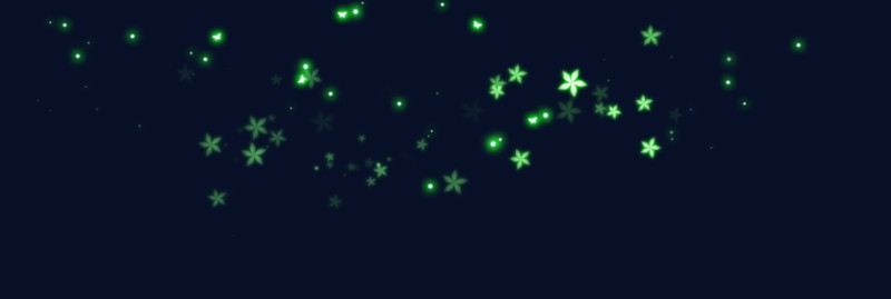 绿色荧光粒子发光点装饰