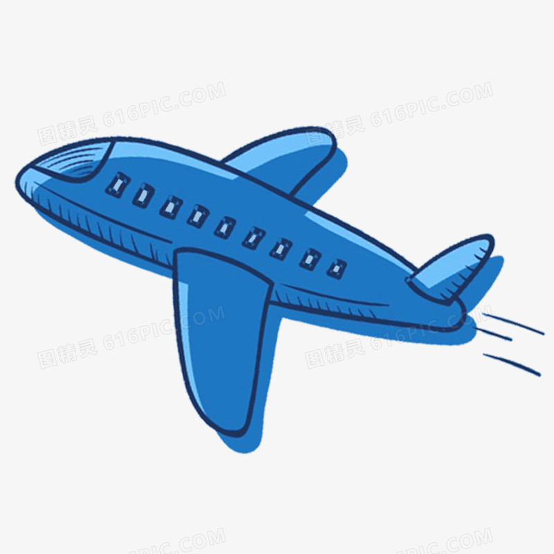 蓝色航空飞机图标