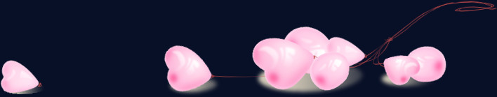 粉红气球漂浮