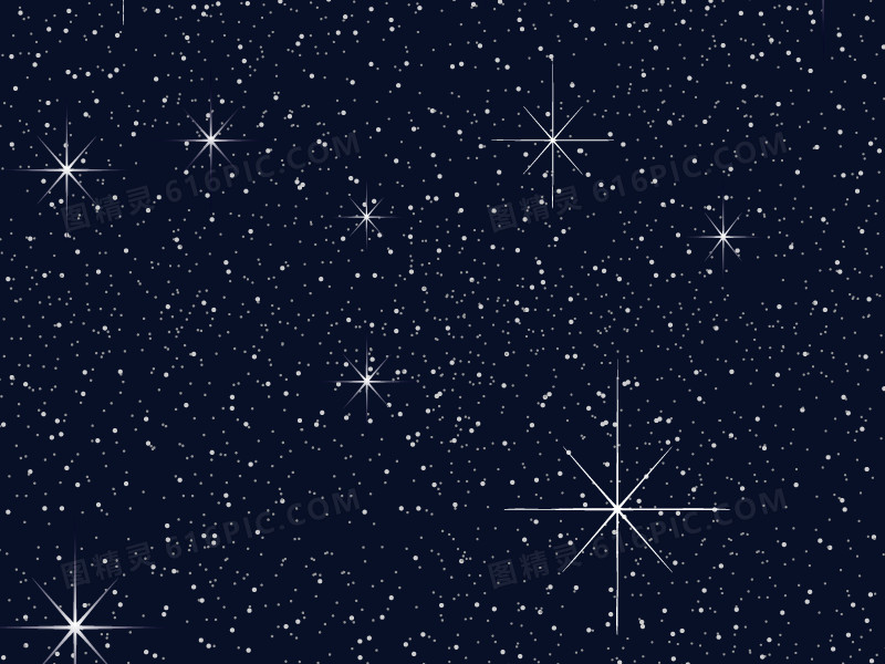 夜空的星星效果元素矢量图