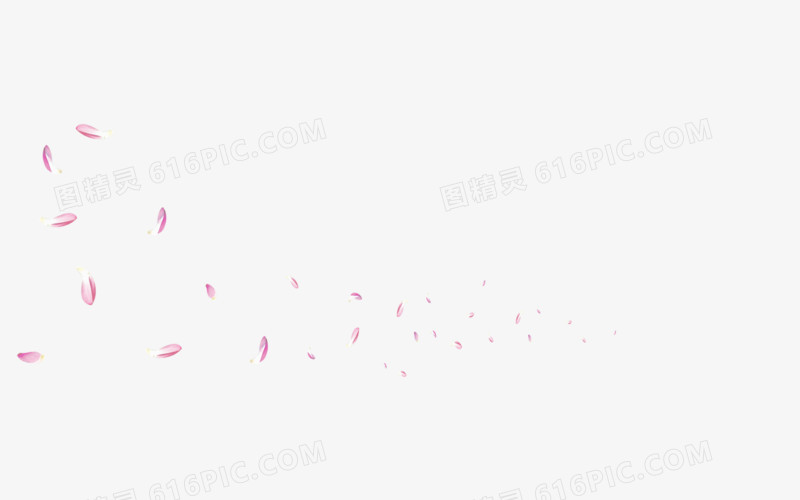 粉色的飘散的花瓣春天