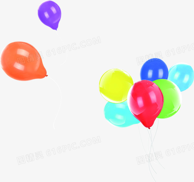 彩色氢气球夏日
