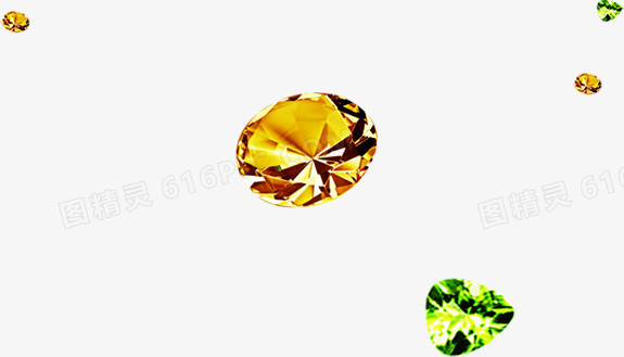 彩色透明水晶钻石