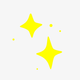 黄色卡通星星创意圆点