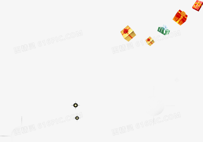 飞翔的礼物素材