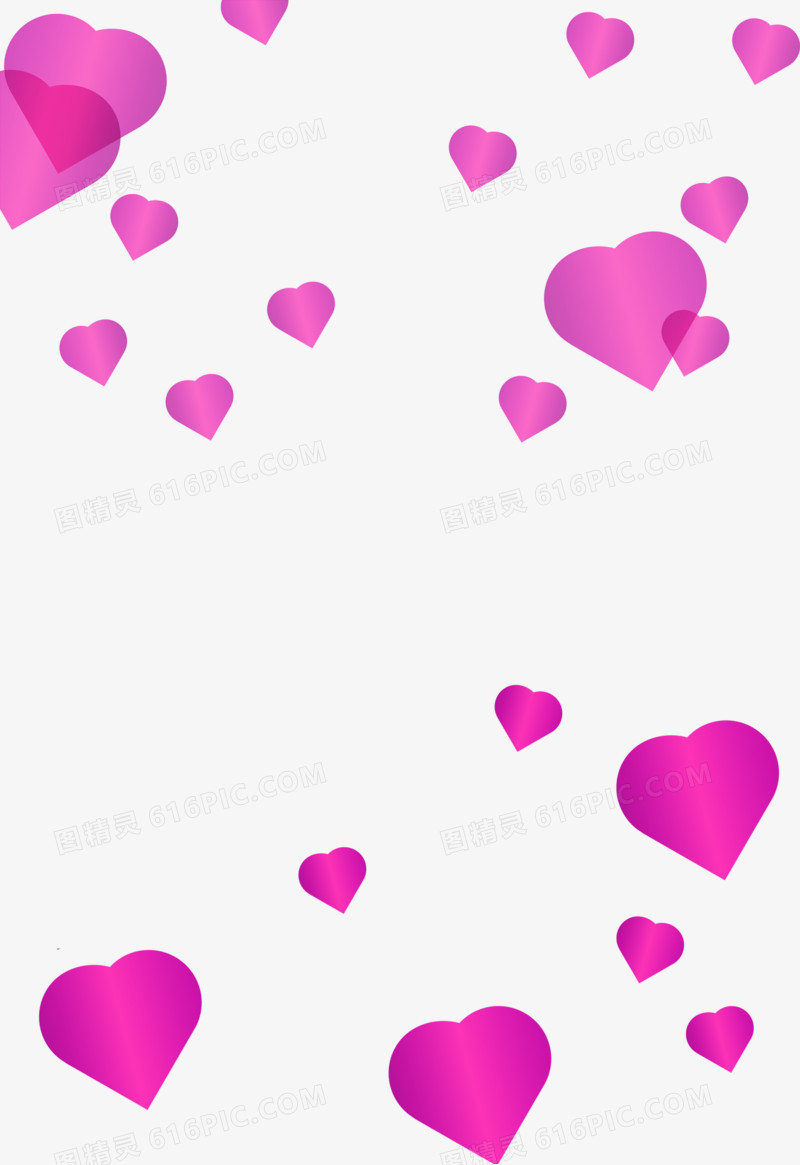 情人节粉色心形图