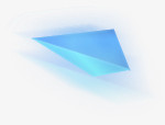 蓝色立体三角箭头图案