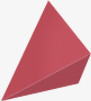 粉色立体几何形状广告