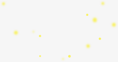 黄色发光点漂浮装饰