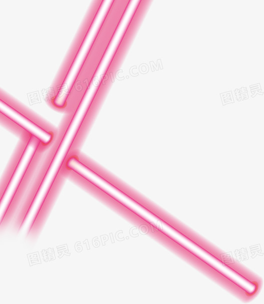 粉色发光交叉条