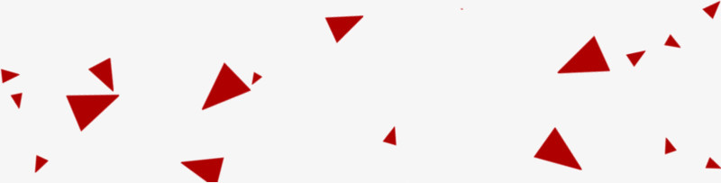 漂浮红色三角彩带