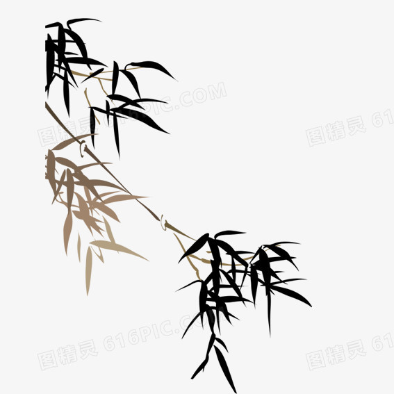 水墨竹子装饰