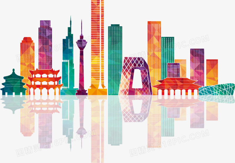 炫彩中国各大著名城市建筑剪影