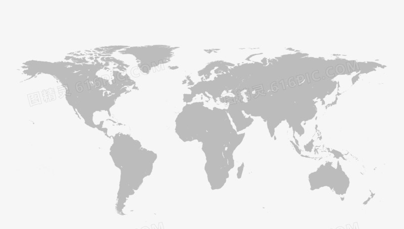 灰色世界地图