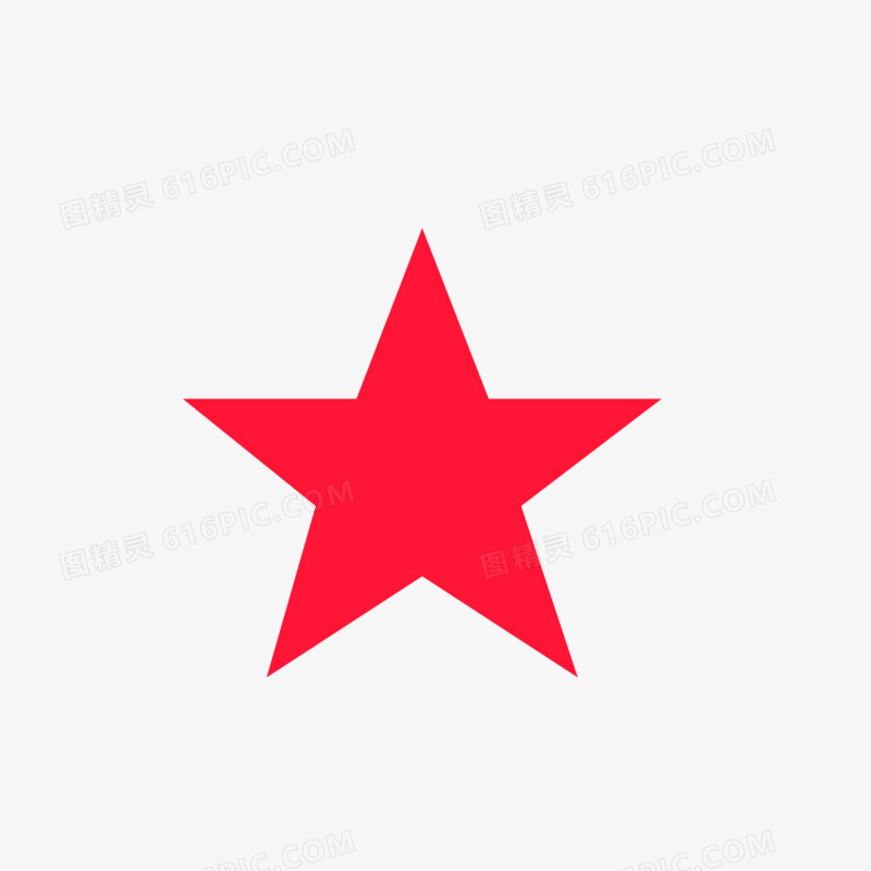 红色的五角星背景装饰