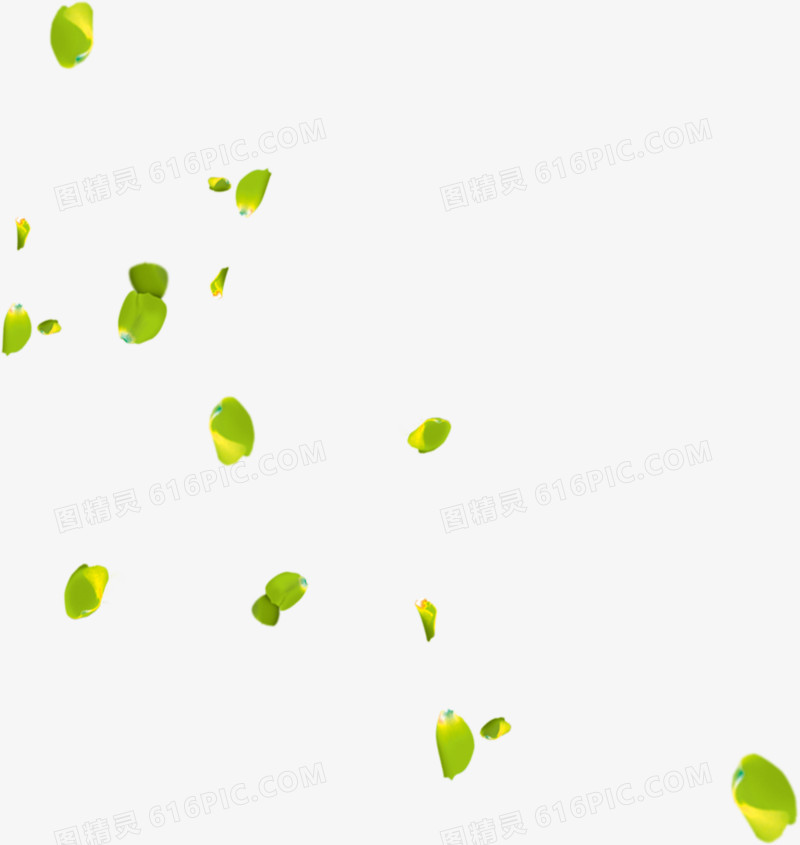 绿色树叶开学季海报