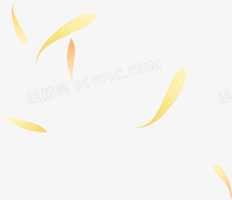 黄色梦幻花纹树叶个性设计