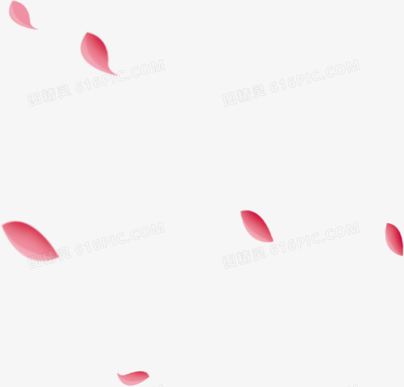 粉色中国风漂浮花瓣