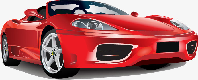 红色汽车模型