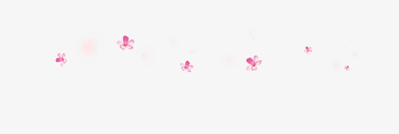 粉色小花朵装饰素材