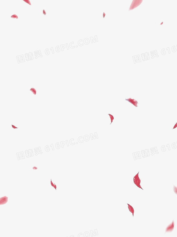 粉色艺术花朵飘散