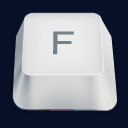 f白色键盘按键