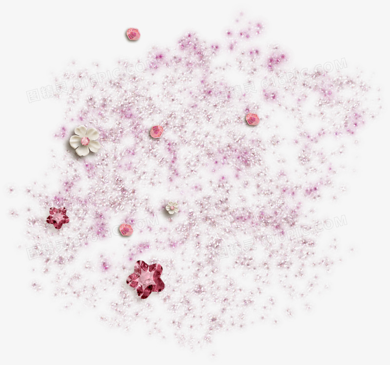 花朵粒子漂浮装饰