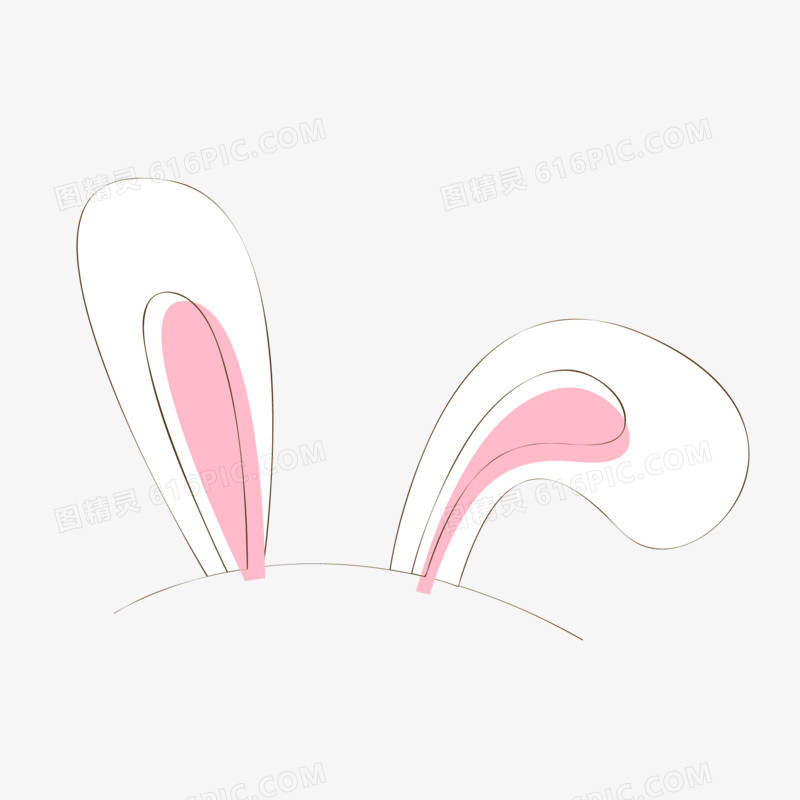 手绘可爱兔耳朵
