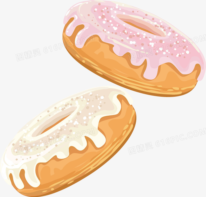 美味的甜甜圈手绘系列
