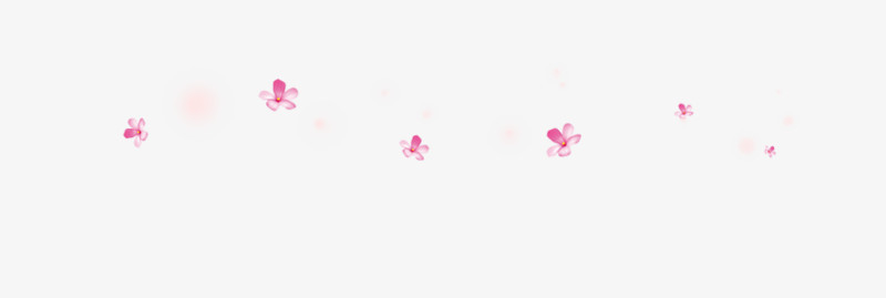花朵漂浮