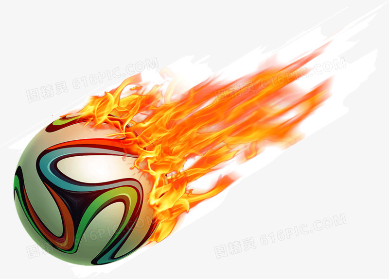 火焰效果足球