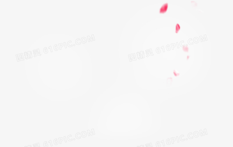 红色花瓣造型