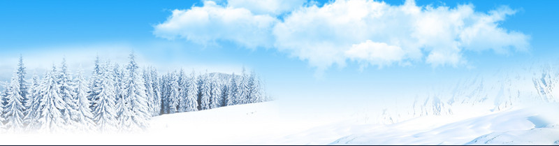 冬季女鞋雪景背景banner