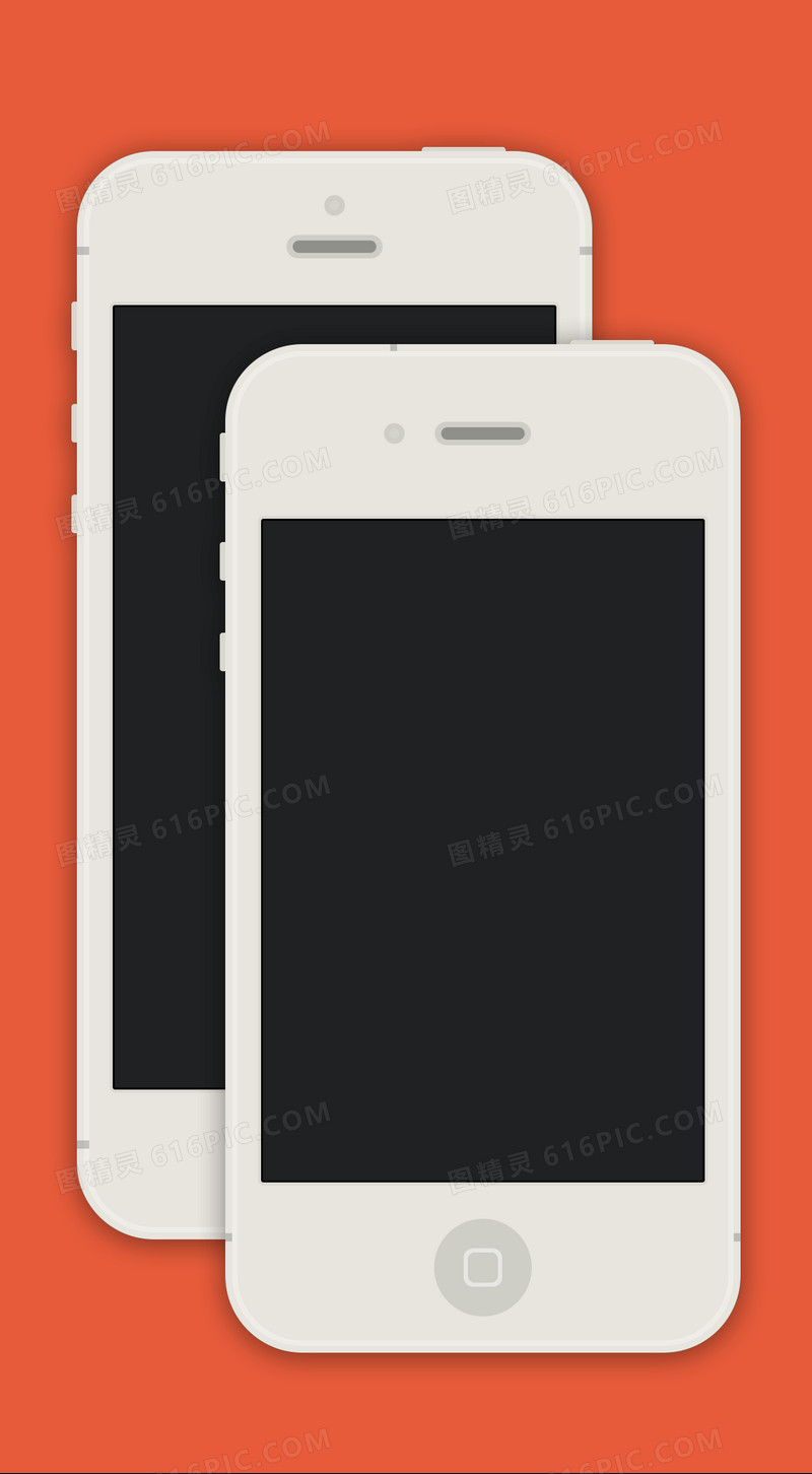 白色iphone手机图