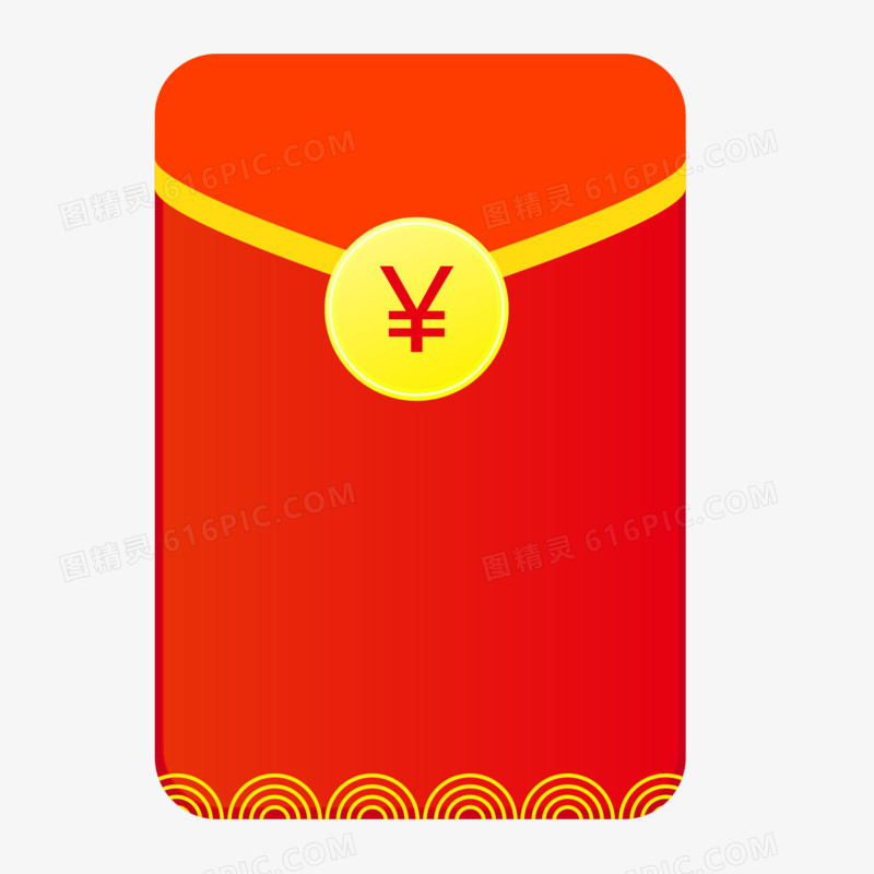 中式钱包矢量红包元素