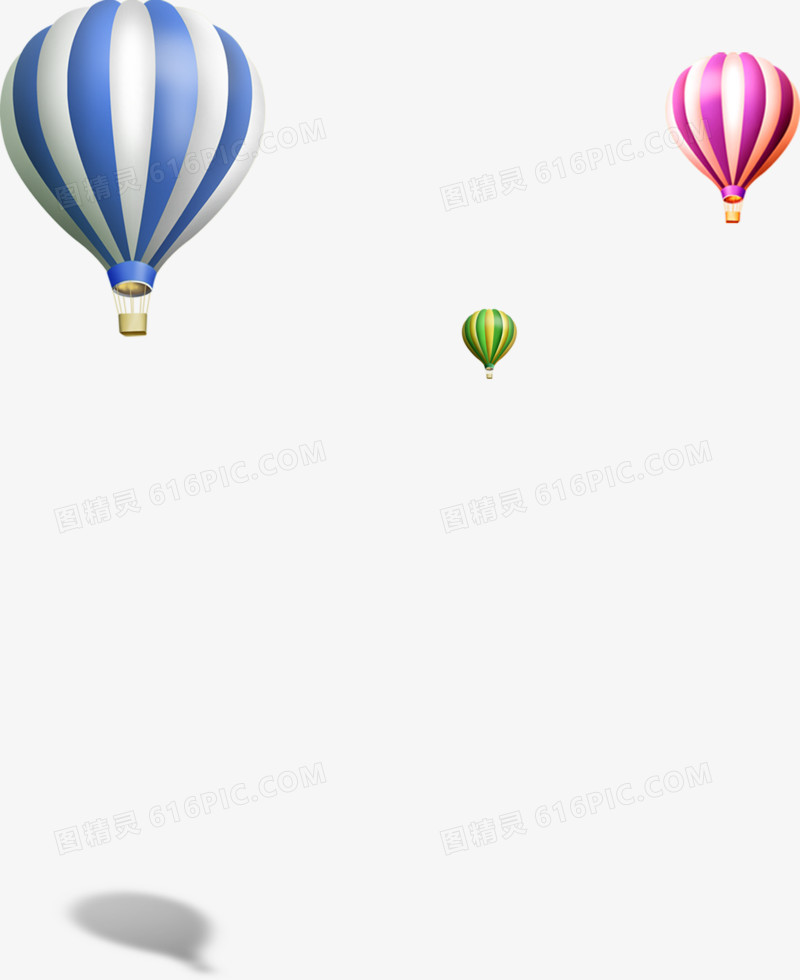 彩色时尚飘浮设计热气球装饰