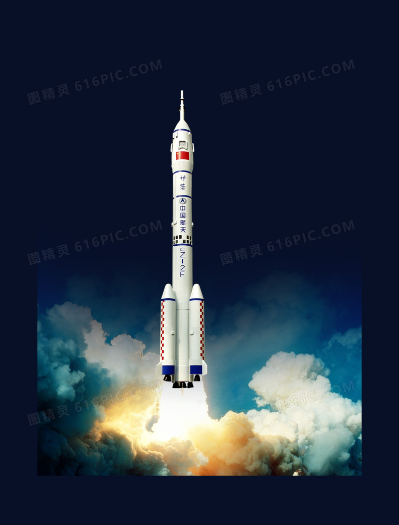 中国航天科技火箭发射宇宙航天图