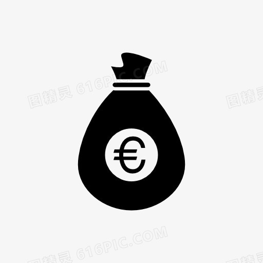 欧元钱袋子图标