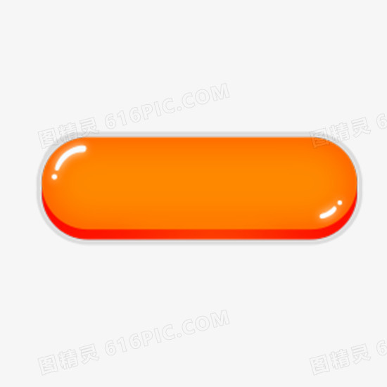 橙色水晶按钮