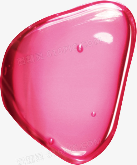 粉色透明宝石气泡