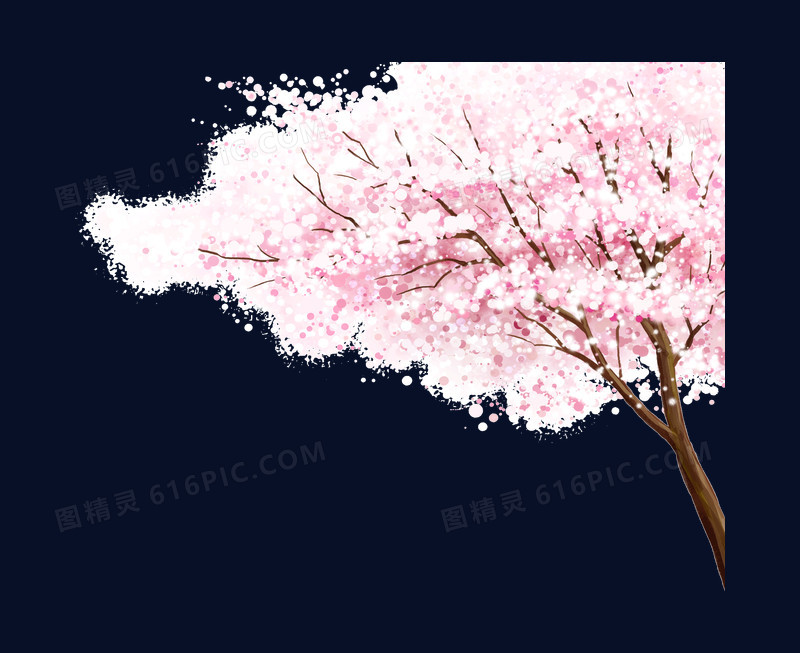 粉色樱花树