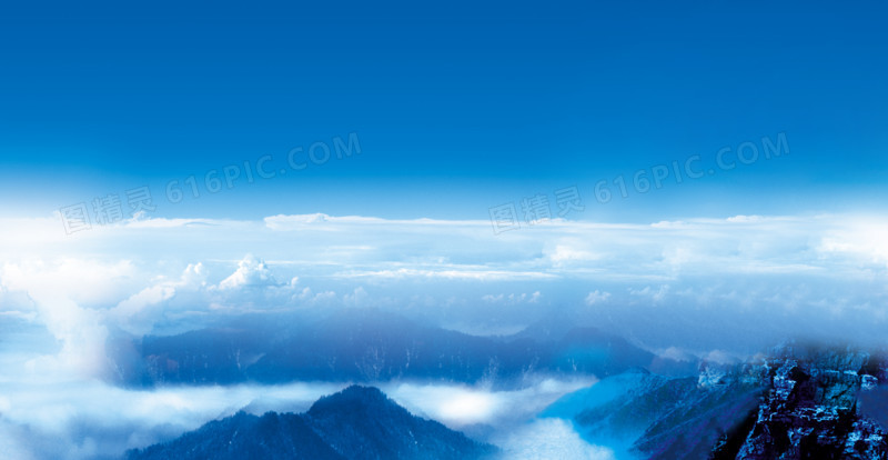 雪景雪山企业展板