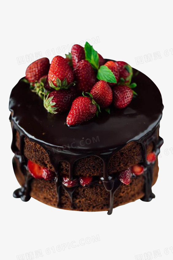 草莓巧克力夹心蛋糕