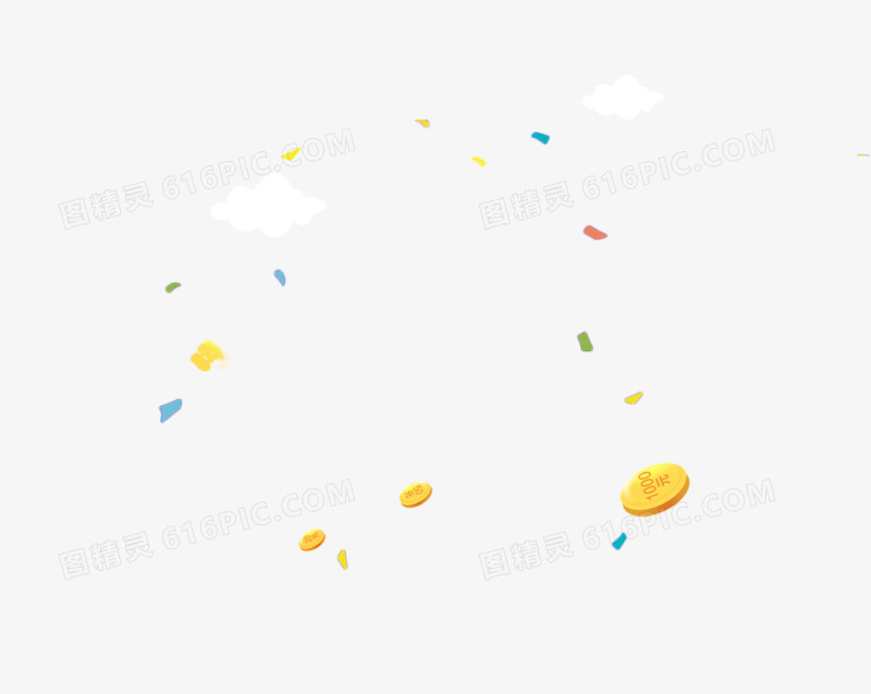 金融banner 金币漂浮