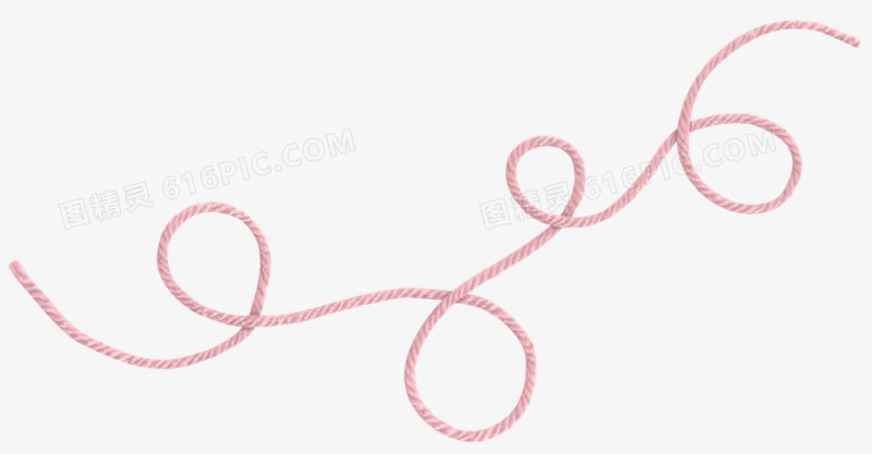 粉红线漂浮装饰