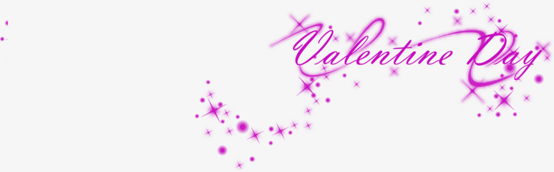Valentine's Day紫色情人节花体字海报背景