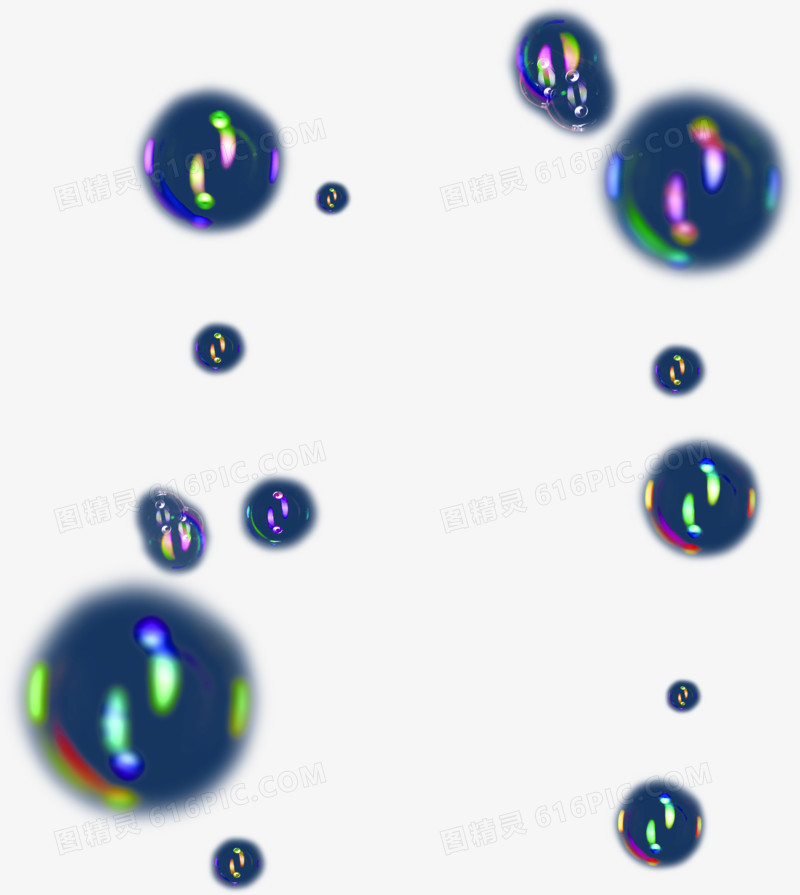 彩色泡泡样式宣传海报