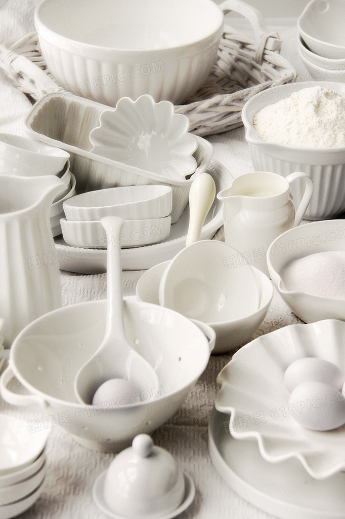 白色欧式陶瓷餐具