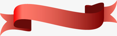 红色丝带标题横幅